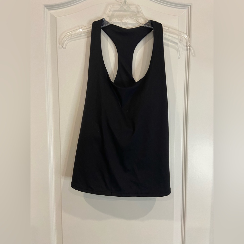 Old Navy black athletic tank with built in bra size XL